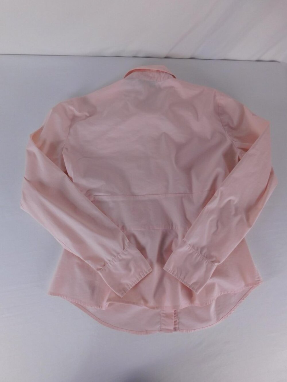 New York & Company Button Up Shirt Womens 12 Pink Collared Long Sleeve Stretch - Picture 5 of 9
